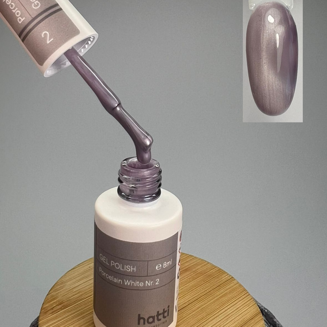 Porcelain White cat eye gel polish N2/8ml