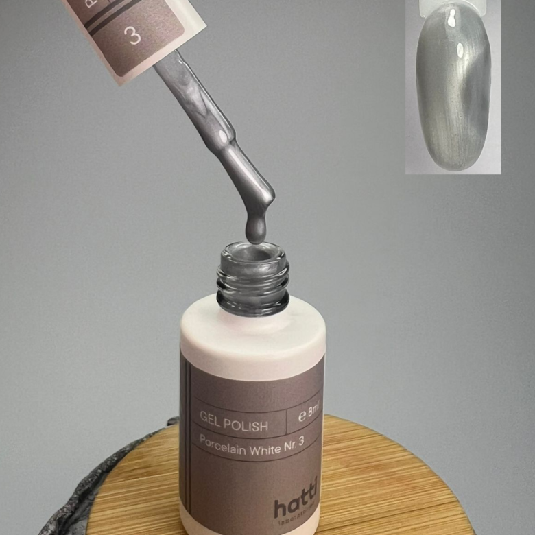 Porcelain White cat eye gel polish N3/8ml