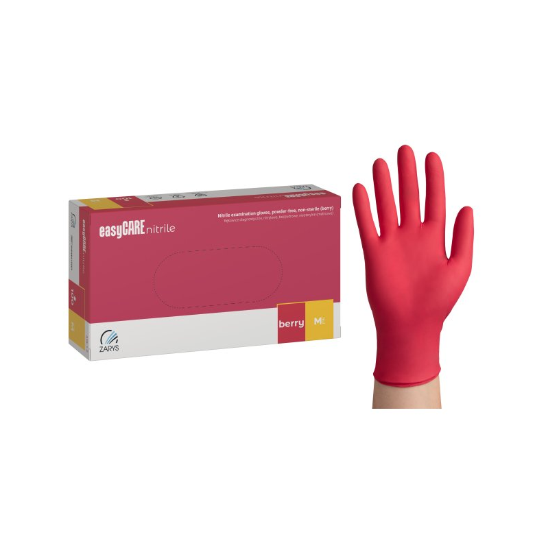 Manusi nitril de unica folosinta, Berry, M, 100 buc