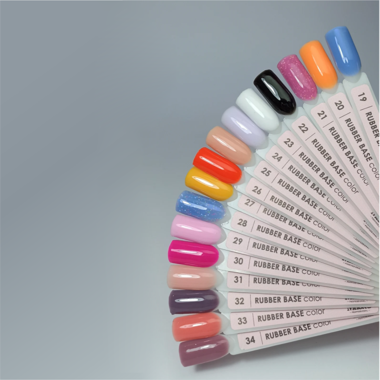 20 Color Rubber Base