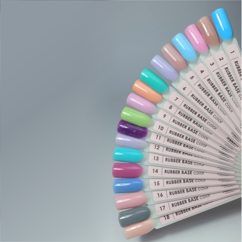 8 Color Rubber Base