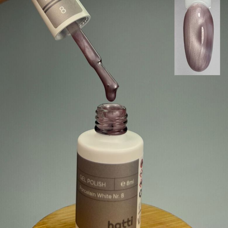 Porcelain White cat eye gel polish N8/8ml