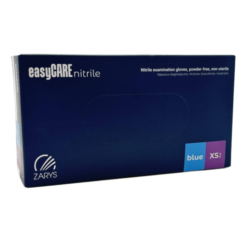 Manusi nitril de unica folosinta, Blue, XS, 100 buc