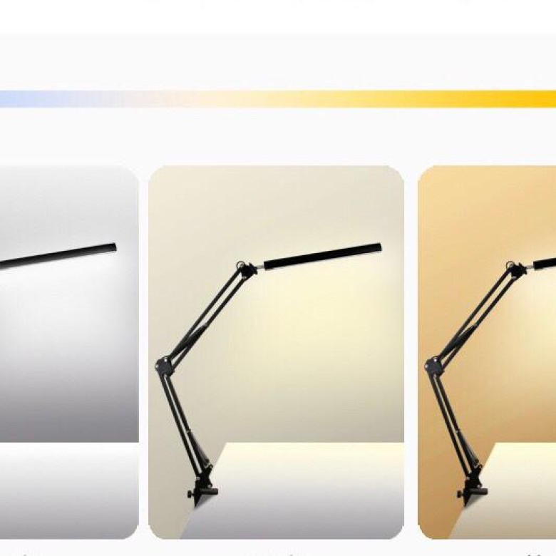 Lampa de birou cu clemă 12w black