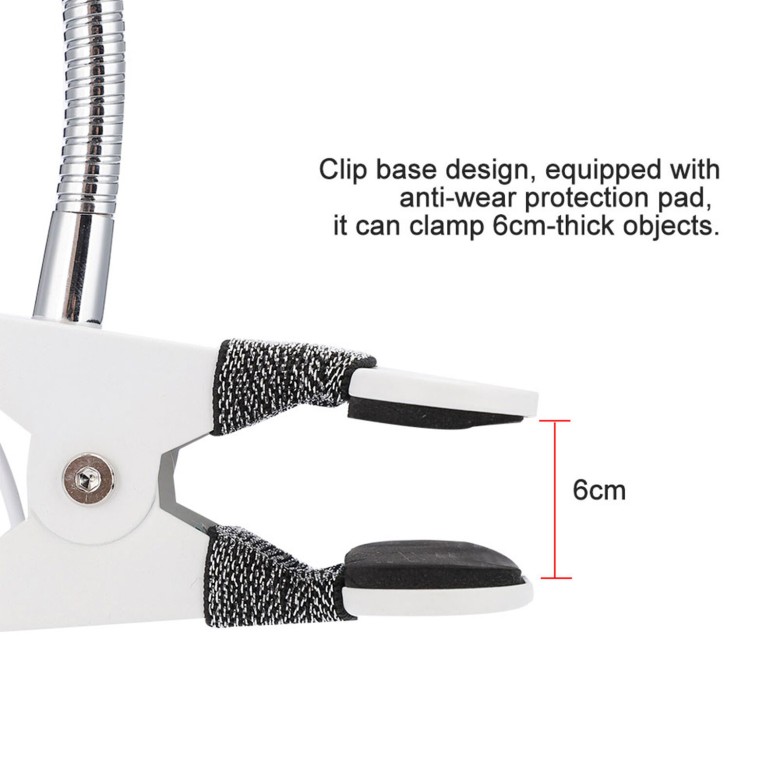 Lampa de birou cu clema White (390x245x18mm)