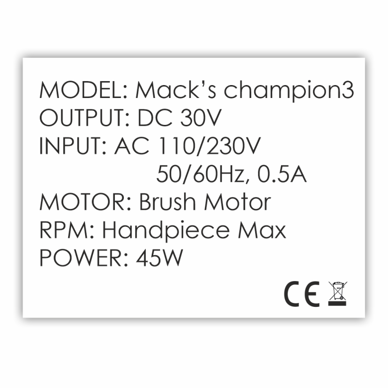 Pila Electrica Champion 3 White / 45W