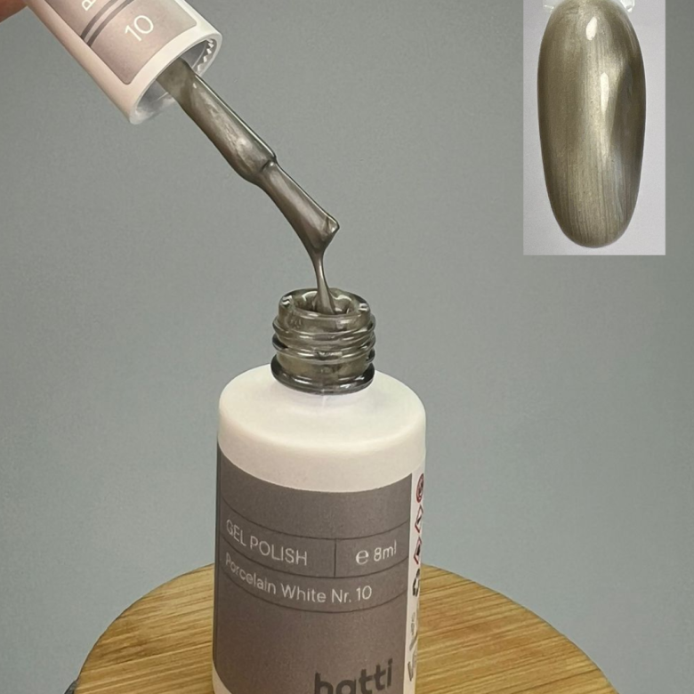 Porcelain White cat eye gel polish N10/8ml