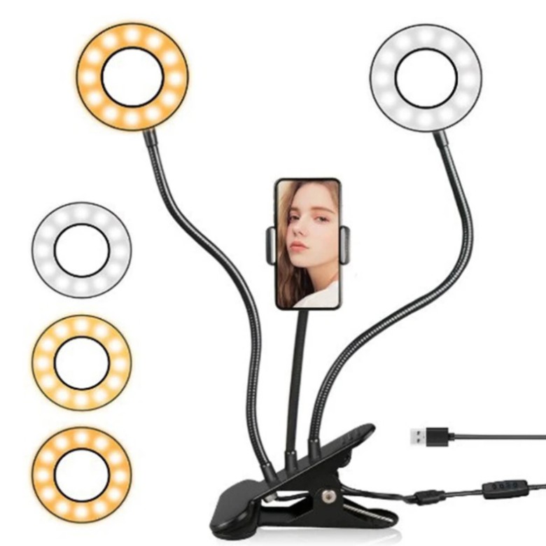 Lampa cu lumina dubla black