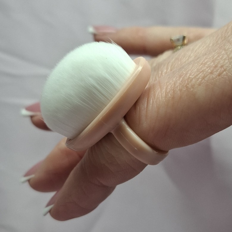 Perie praf forma Inel ,Beige