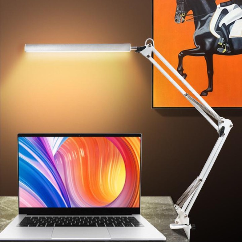 Lampa de birou cu clemă 12w white