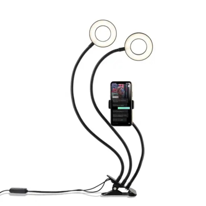 Lampa cu lumina dubla black