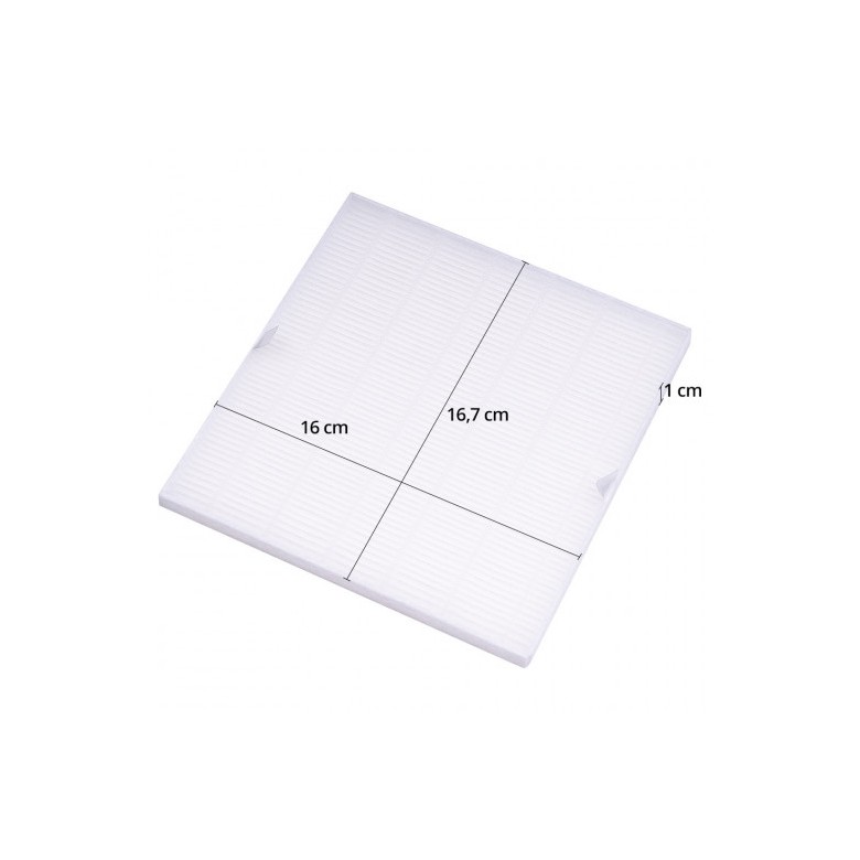 Filtru de praf pentru aspirator 160x167x10mm