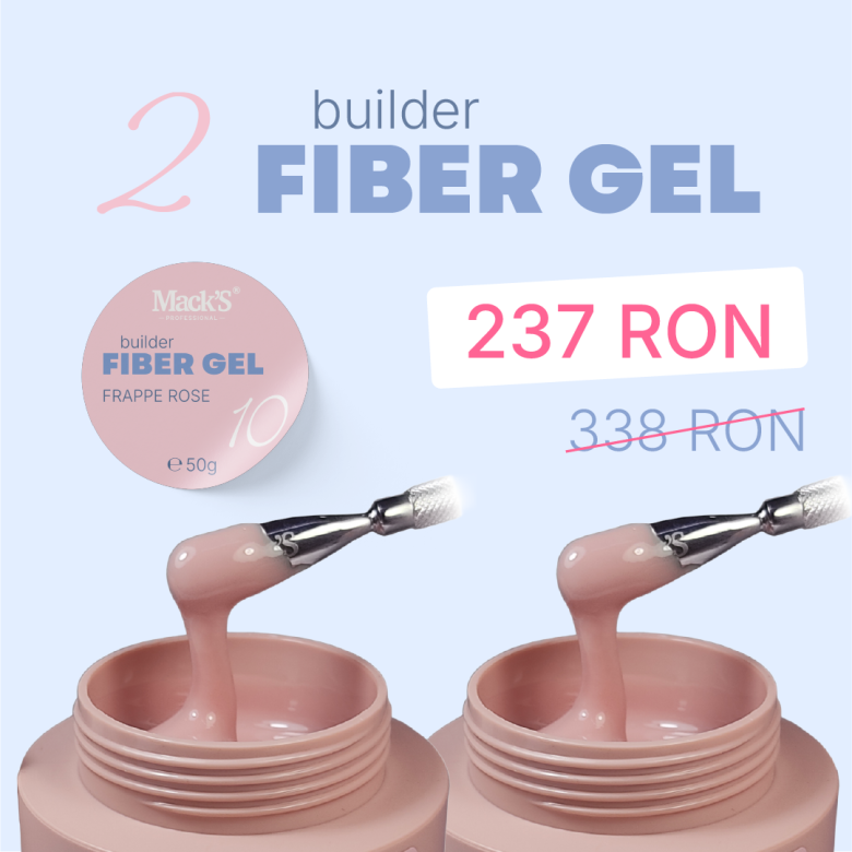2X Fiber Frappe Rose 10/50g.