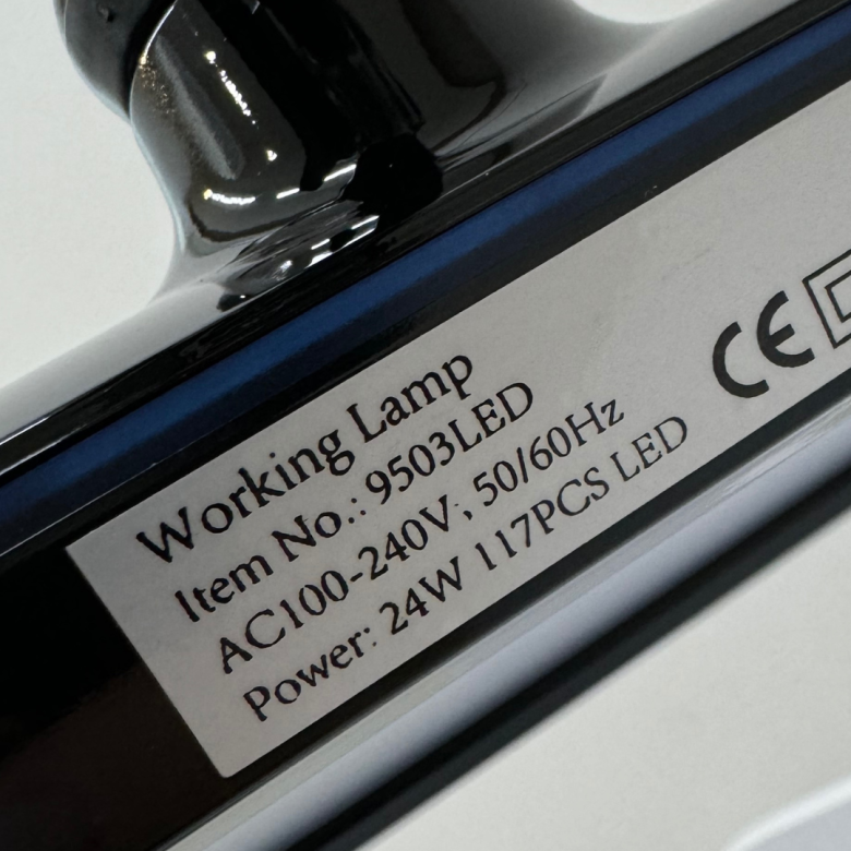 Lampa de birou fara umbra, Black 9503