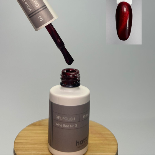 Wine Red Cat Eye Gel Polish N3/8ml