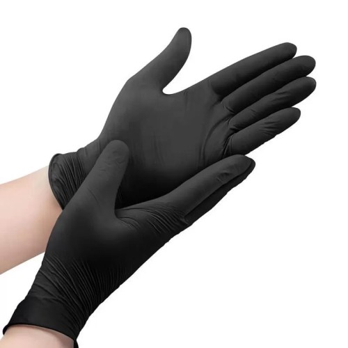 Manusi nitril Zarys Black, XS, 100 buc