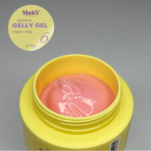 6 Candy Pink Gelly Gel 15 gr