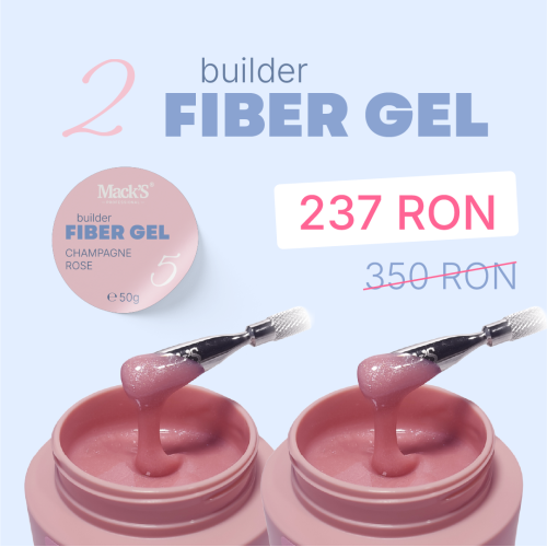 2X Fiber Champagne Rose 5/50g.