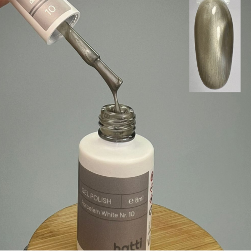 Porcelain White cat eye gel polish N10/8ml