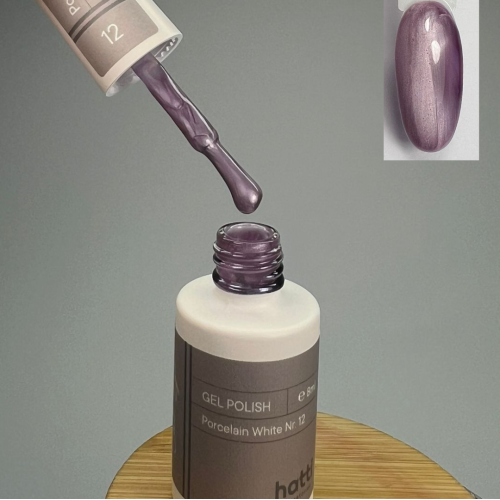 Porcelain White cat eye gel polish N12/8ml