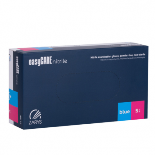 Manusi nitril de unica folosinta, Blue, S, 100 buc