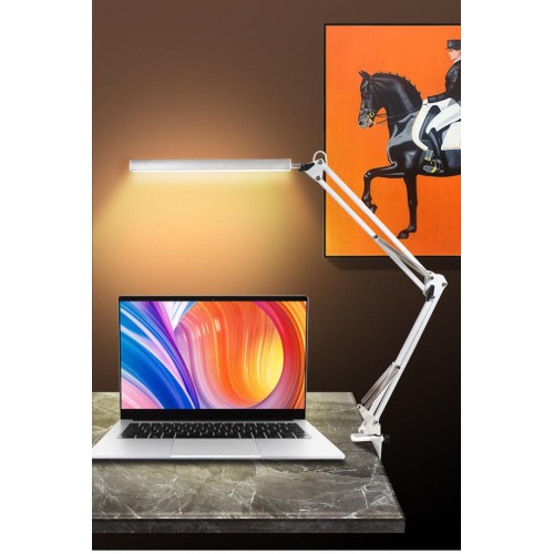 Lampa de birou cu clemă 12w white