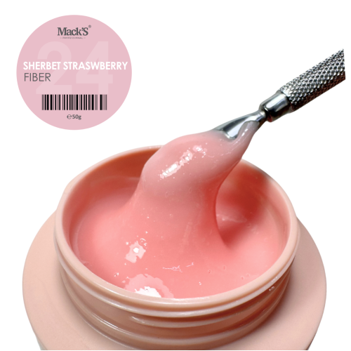 Fiber Sherbet Straswberry 24 /50g