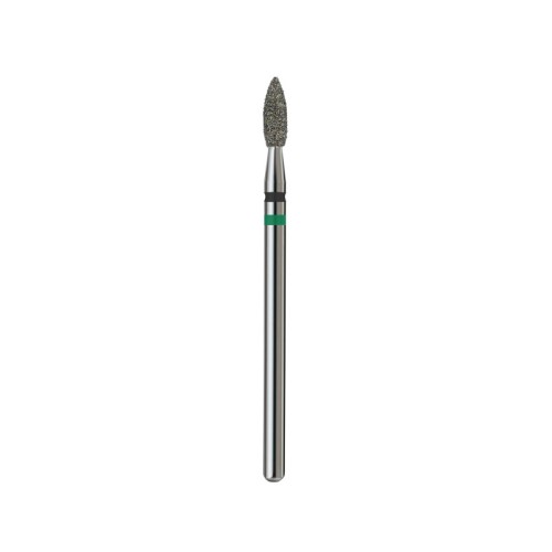 #124 Capat de freza /Flacara ascutita /Negru+Verde D25